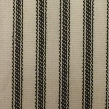 Black Ticking Stripe Fabric