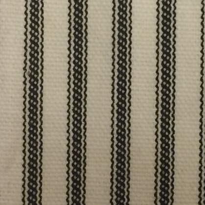 Black Ticking Stripe Shower Curtain