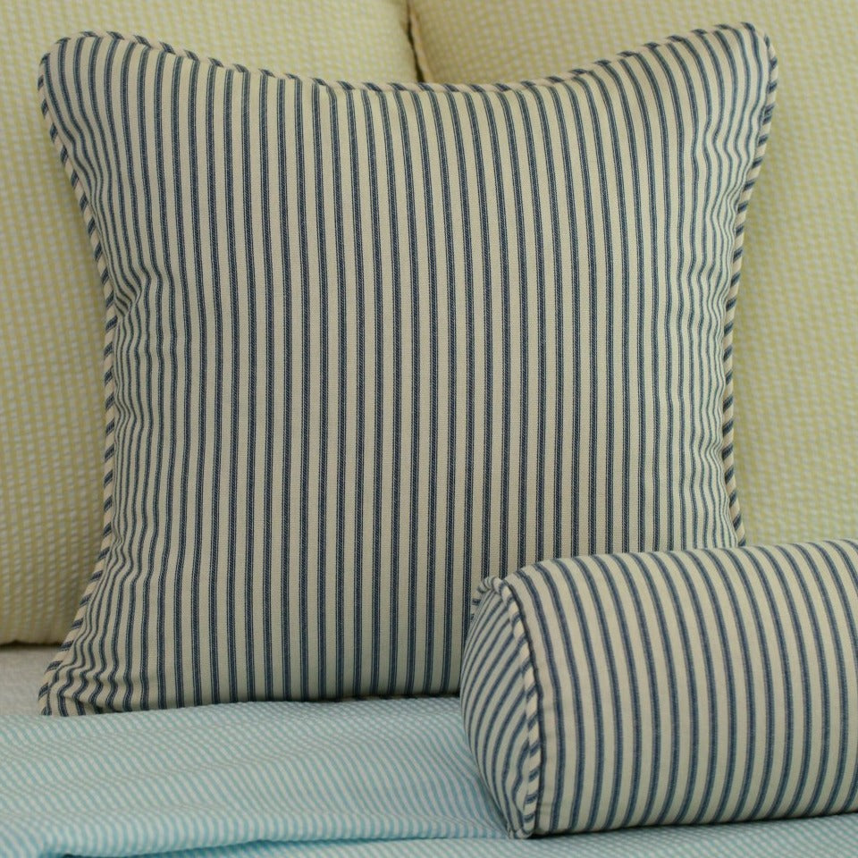 Ticking Stripe Throw Pillow Cover 18x18