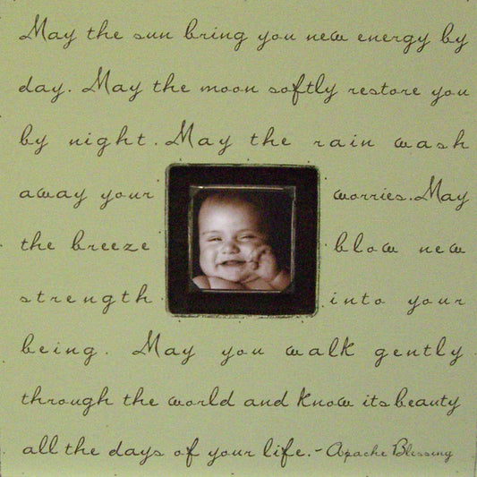 May The Sun Apache Blessing Quote Picture Frame by Sugarboo