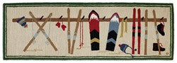 Wool Hooked Runner Ski Rack