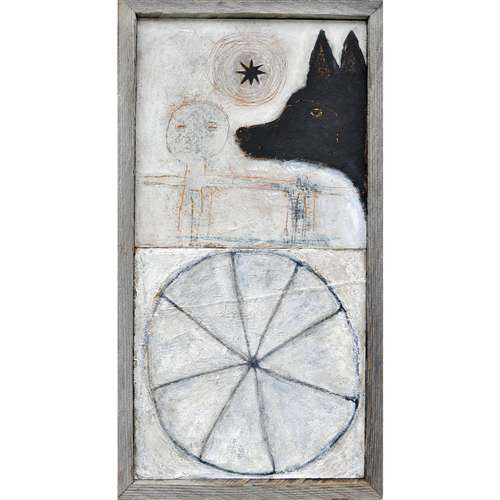 Dog With Wheel Art Print Sugarboo Designs Rebecca Puig