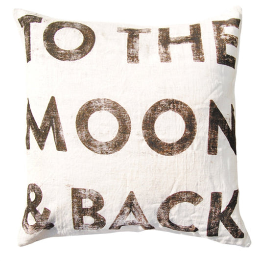 To The Moon and Back Throw Pillow by Sugarboo