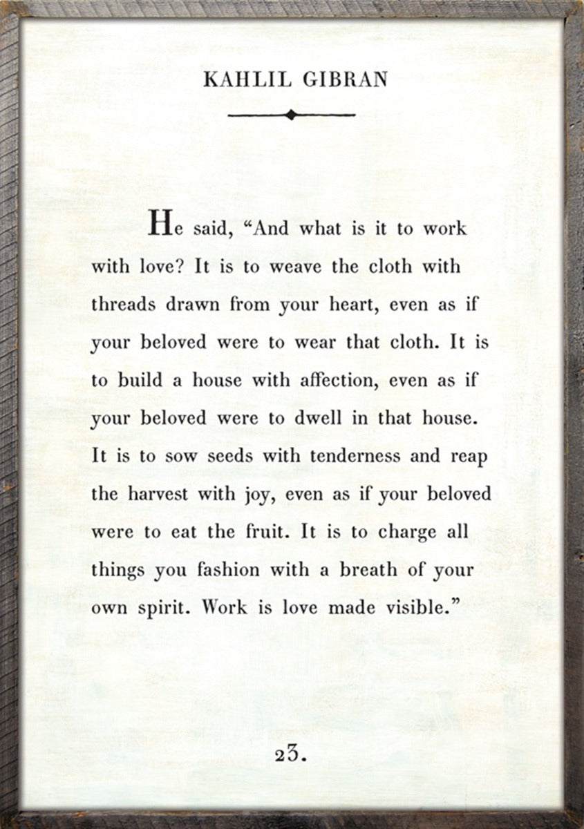 words of wisdom by kahlil gibran print
