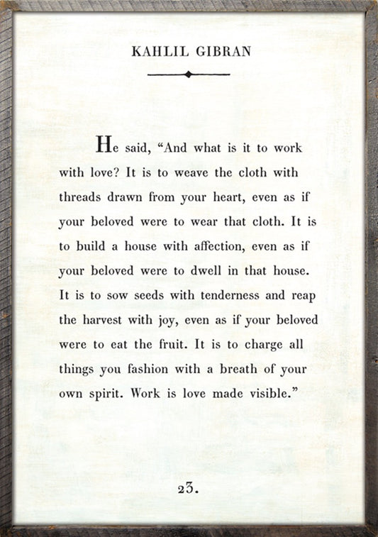 words of wisdom by kahlil gibran print