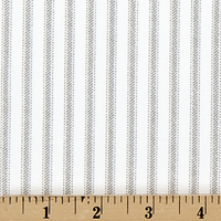 Gray Ticking Stripe Throw Pillow Cover 6 Sizes Available