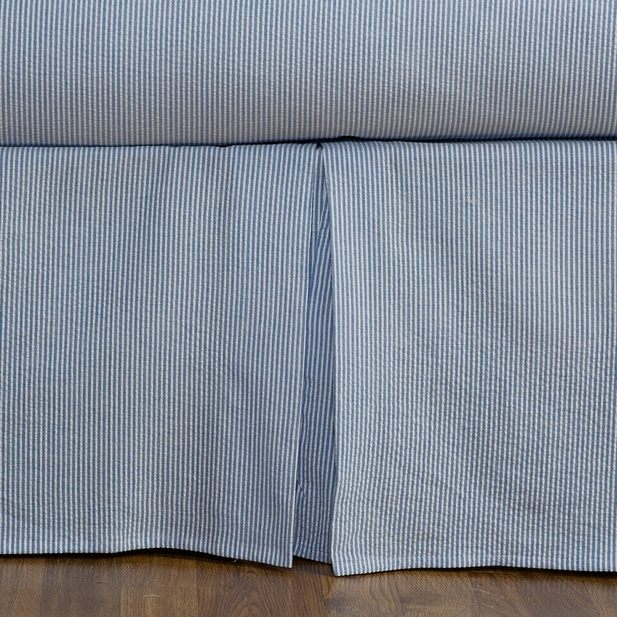Seersucker Bed Skirt Dust Ruffle Blue Red Black