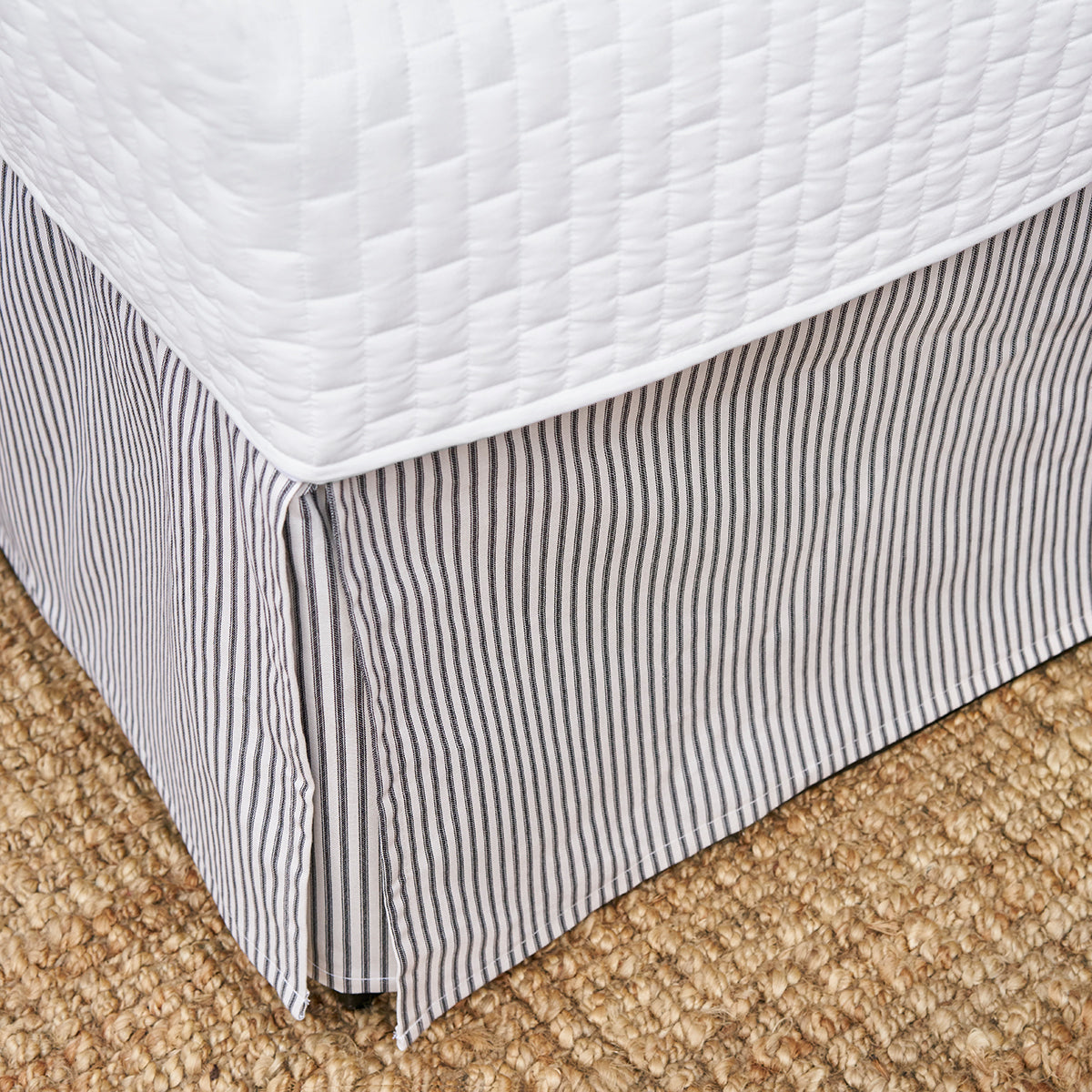 Ticking Stripe Bed Skirt | 5 Colors Available