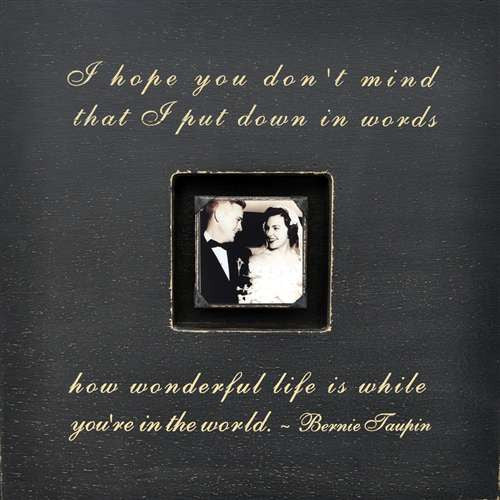 I hope you don't mind song lyrics picture frame by Sugarboo