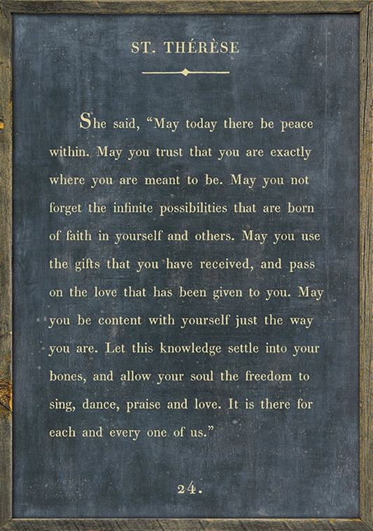 Words Of Wisdom Print By St Therese