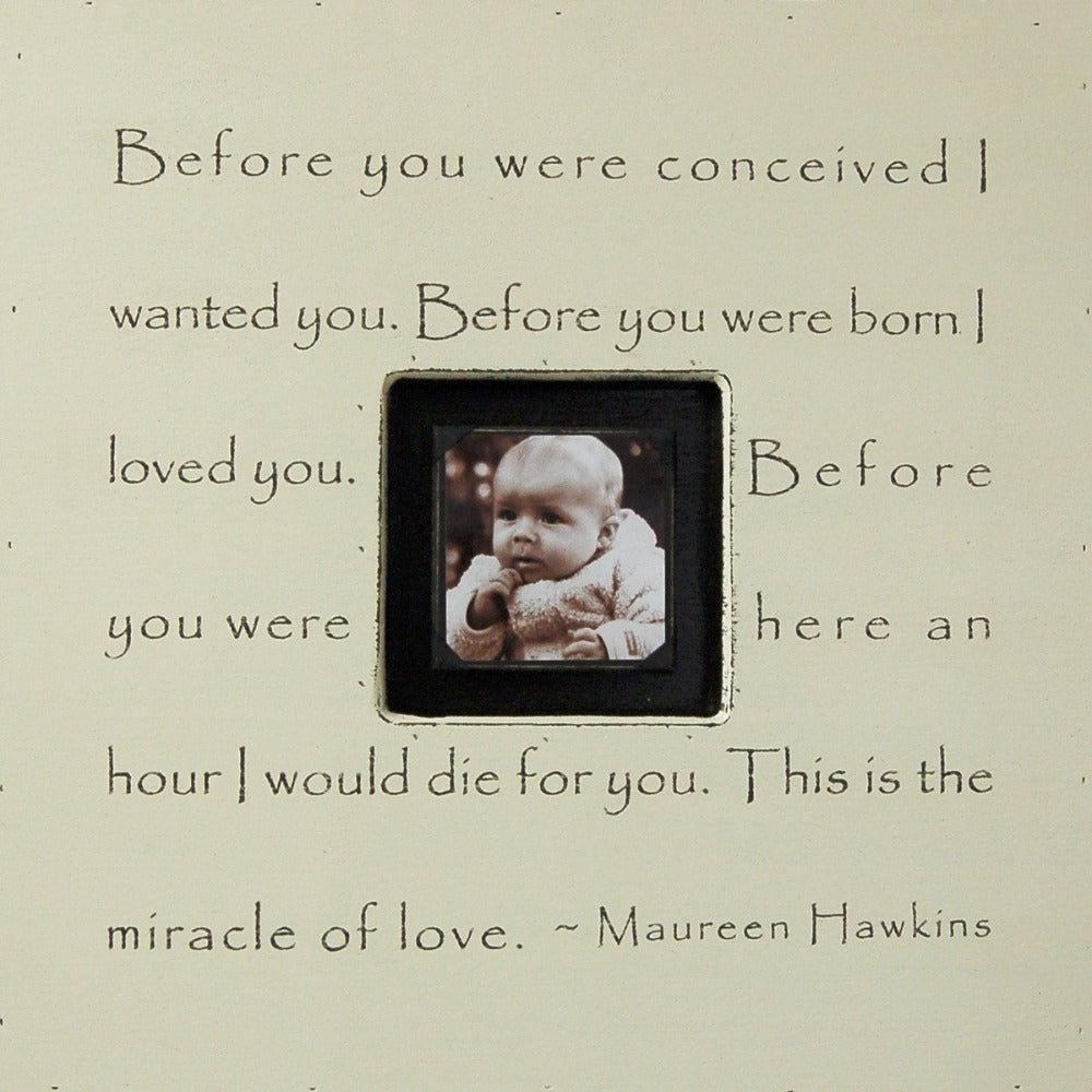 Before You Were Conceived Sugarboo Designs Photobox Picture Frame