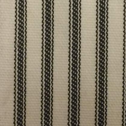 Black Ticking Stripe Fabric