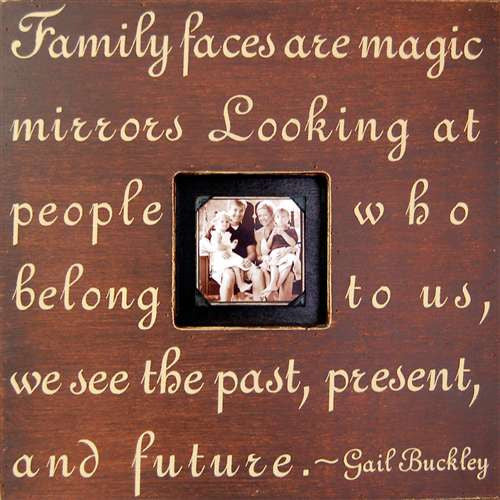 Family Faces Quote Picture Frame Sugarboo