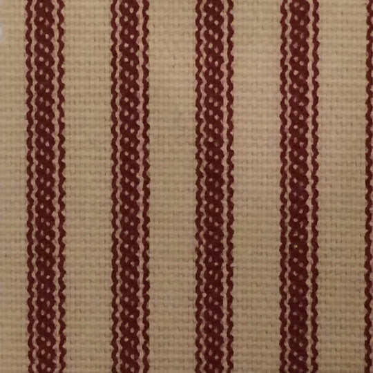 Ticking Stripe Bolster Pillow with Insert 6"x12" - Black, Navy, Red, Grey, Brown