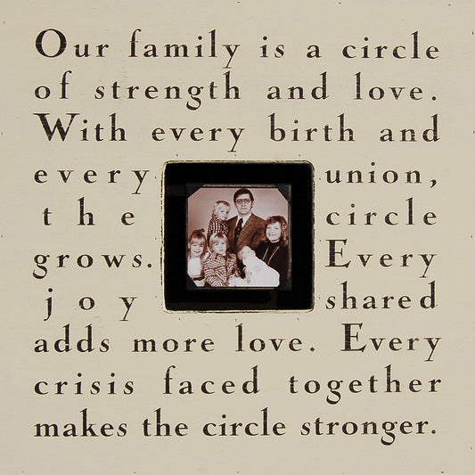 Our Family Is A Circle Picture Frame by Sugarboo