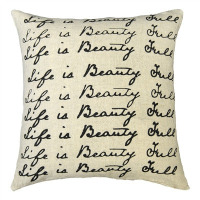 Sugarboo Designs Pillow Life Is Beauty Full