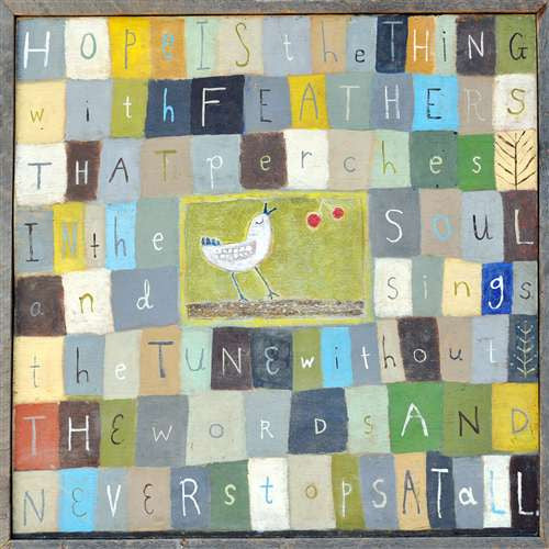 Hope Is The Thing Wall Art by Rebecca Puig