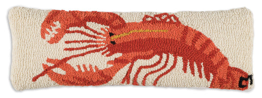 Wool Hooked Throw Pillow - Lobster